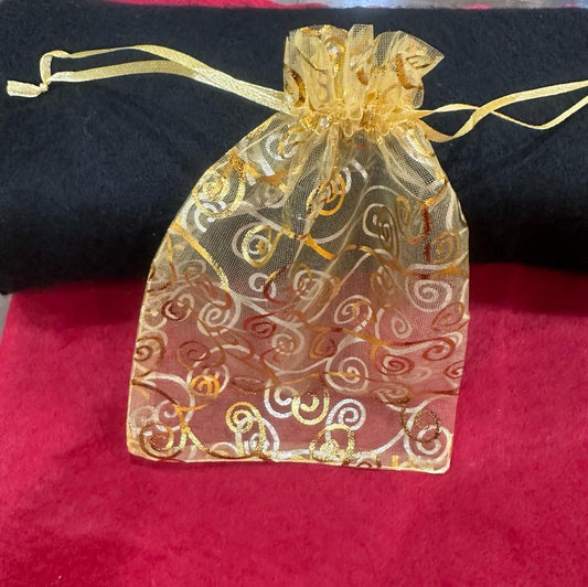 Golden Color Organza Gift Bags / Potli Bags / Surukupai / Return Gifts