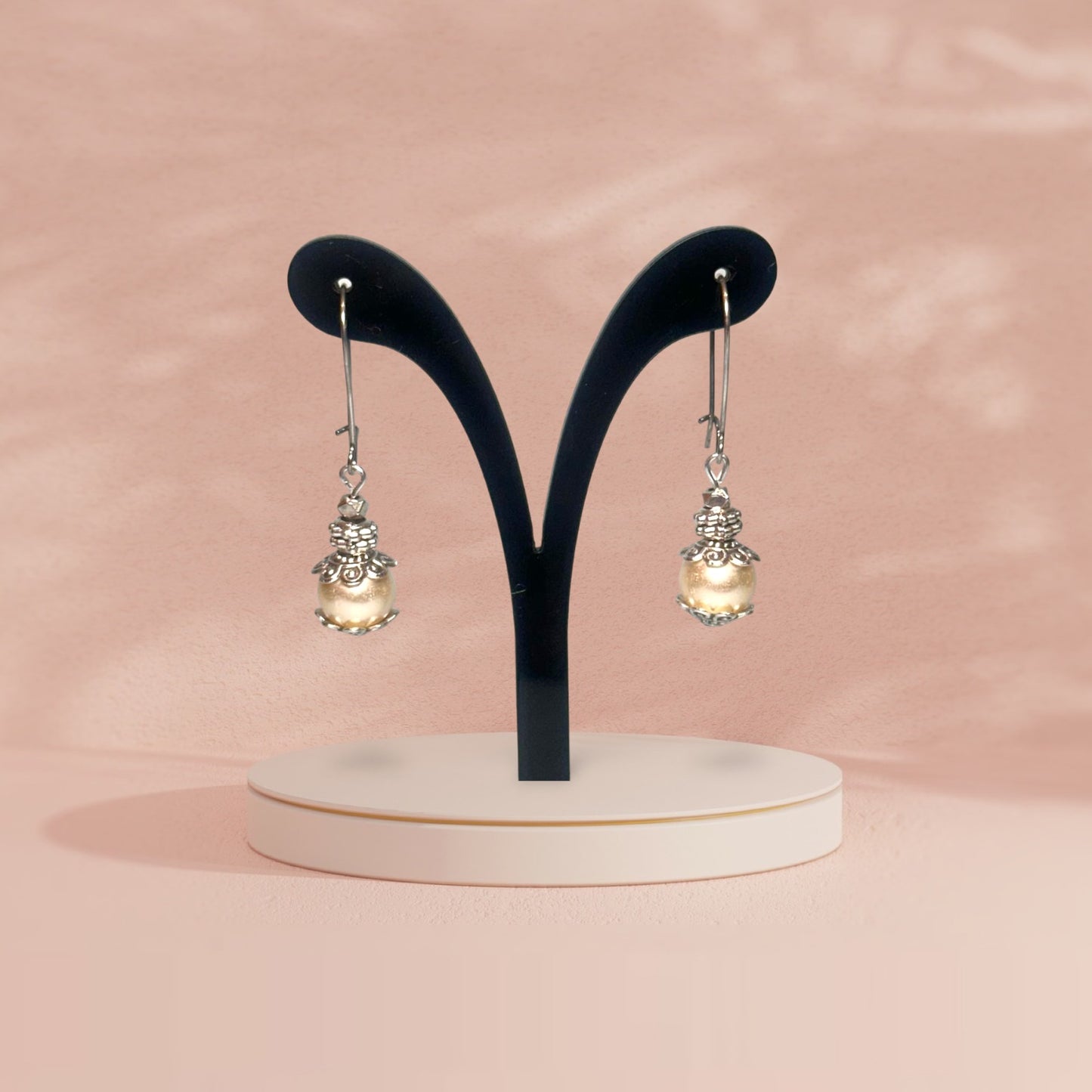 Pearl Silver Hook Earring / Hanging Earring / Small Drops